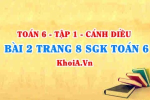 Bài 2 trang 8 SGK Toán 6 tập 1 Cánh Diều